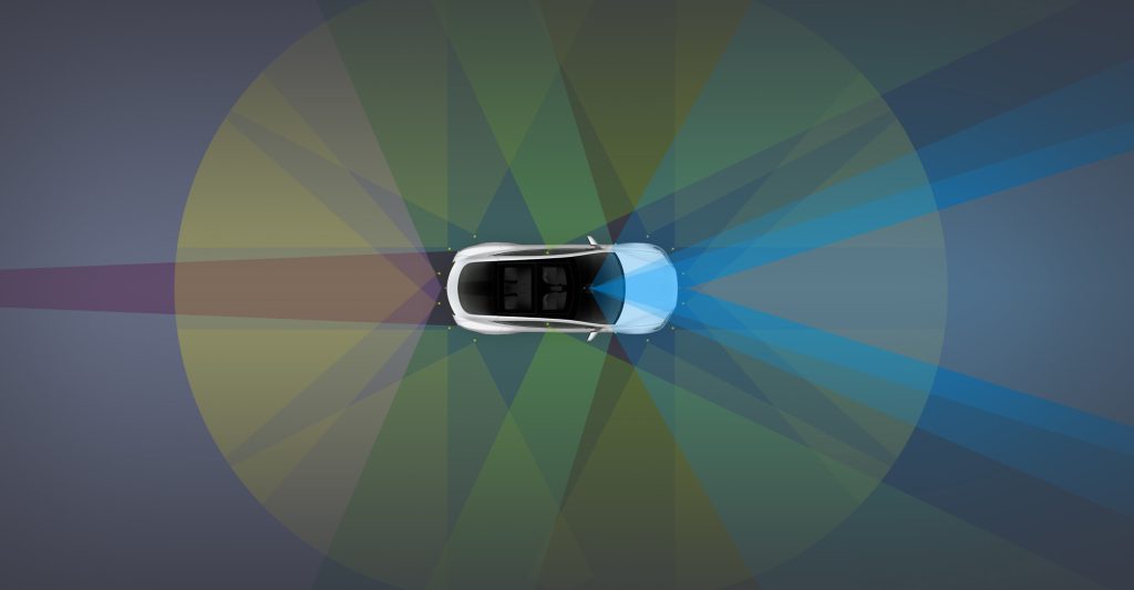 Tesla Autopilot 2 sensors